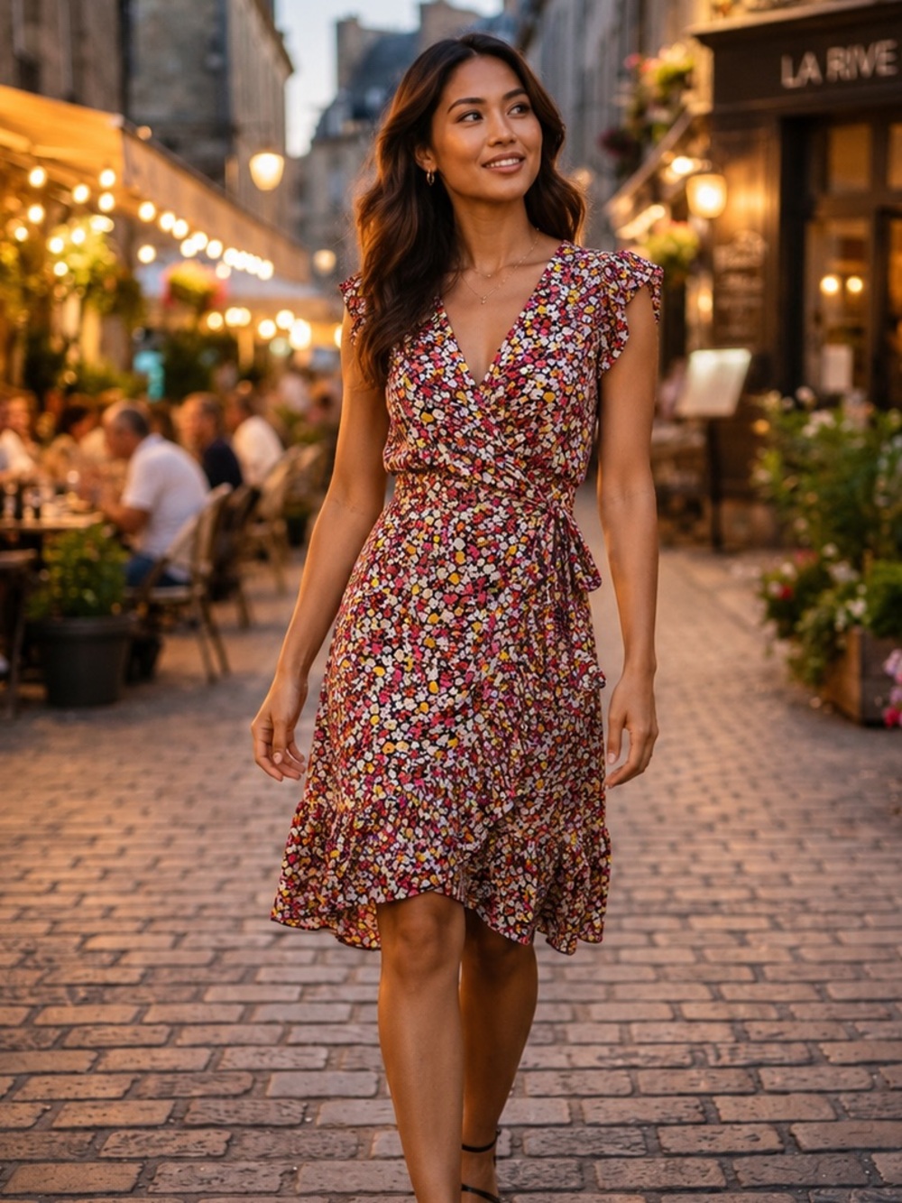 Sanctuary Floral Wrap Dress